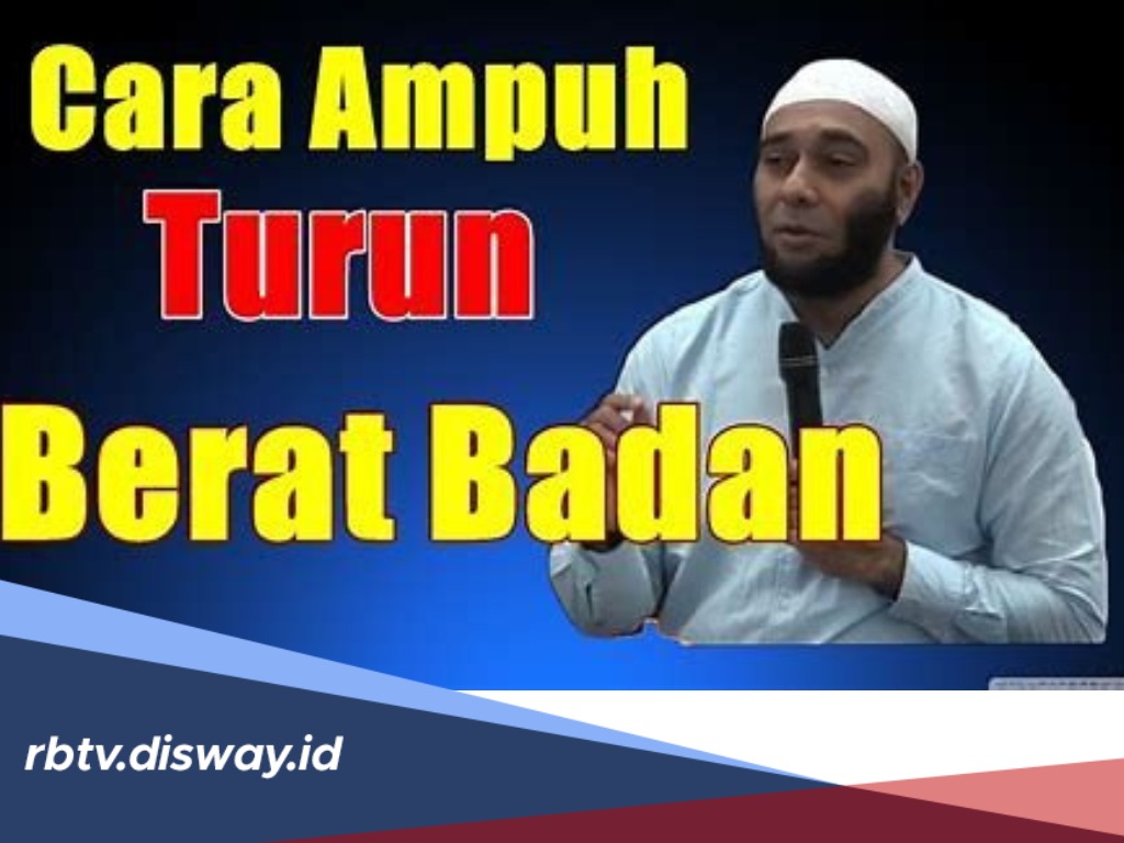 Ini Tips Menurunkan Berat Badan jadi Ideal ala dr Zaidul Akbar, Bisa Turun 18 Kg Dalam 3 Bulan