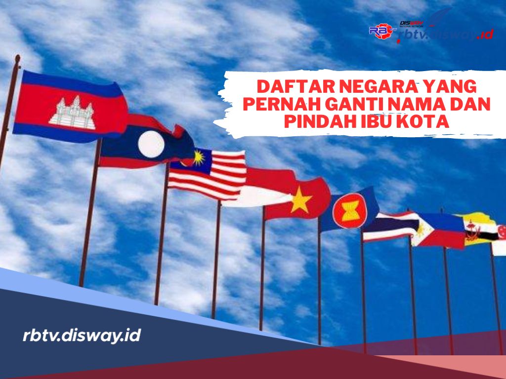 Daftar 16 Negara yang Pernah Ganti Nama dan 7 Negara Pindah Ibu Kota, Mana Saja?