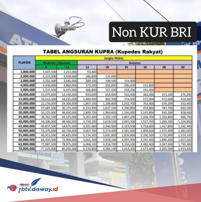 Pinjaman Rp 100 Juta Non KUR BRI 2024, Ini Tabel Angsurannya dan Bisa Bayar Sesuai Pilihan