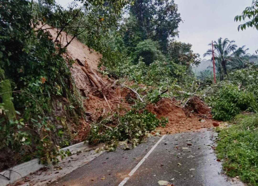 Ruas Jalan Ulu Manna-Sumsel Tertimbun Longsor