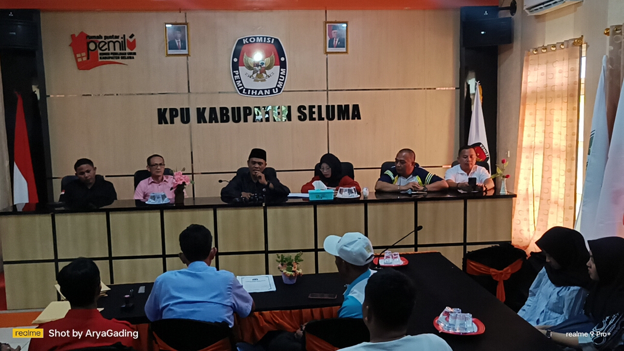 KPU Umumkan DCS Seluma Berjumlah 335 Orang