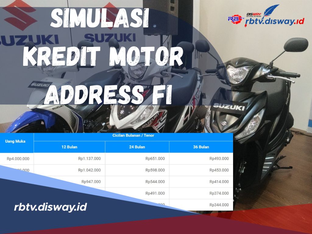 Simulasi Kredit Motor Address F1, Dp Rp 4 Juta dan Tenor Maksimal 36 Bulan, Ini Syarat dan Tipsnya