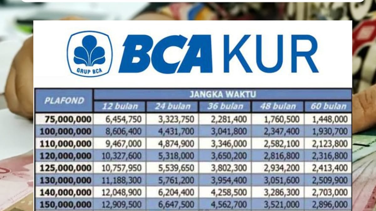 Terbaru! Ini Jadwal Kapan KUR BCA 2024 Dibuka, Bisa Pinjam Rp50 Juta Tanpa Agunan Bunga Rendah