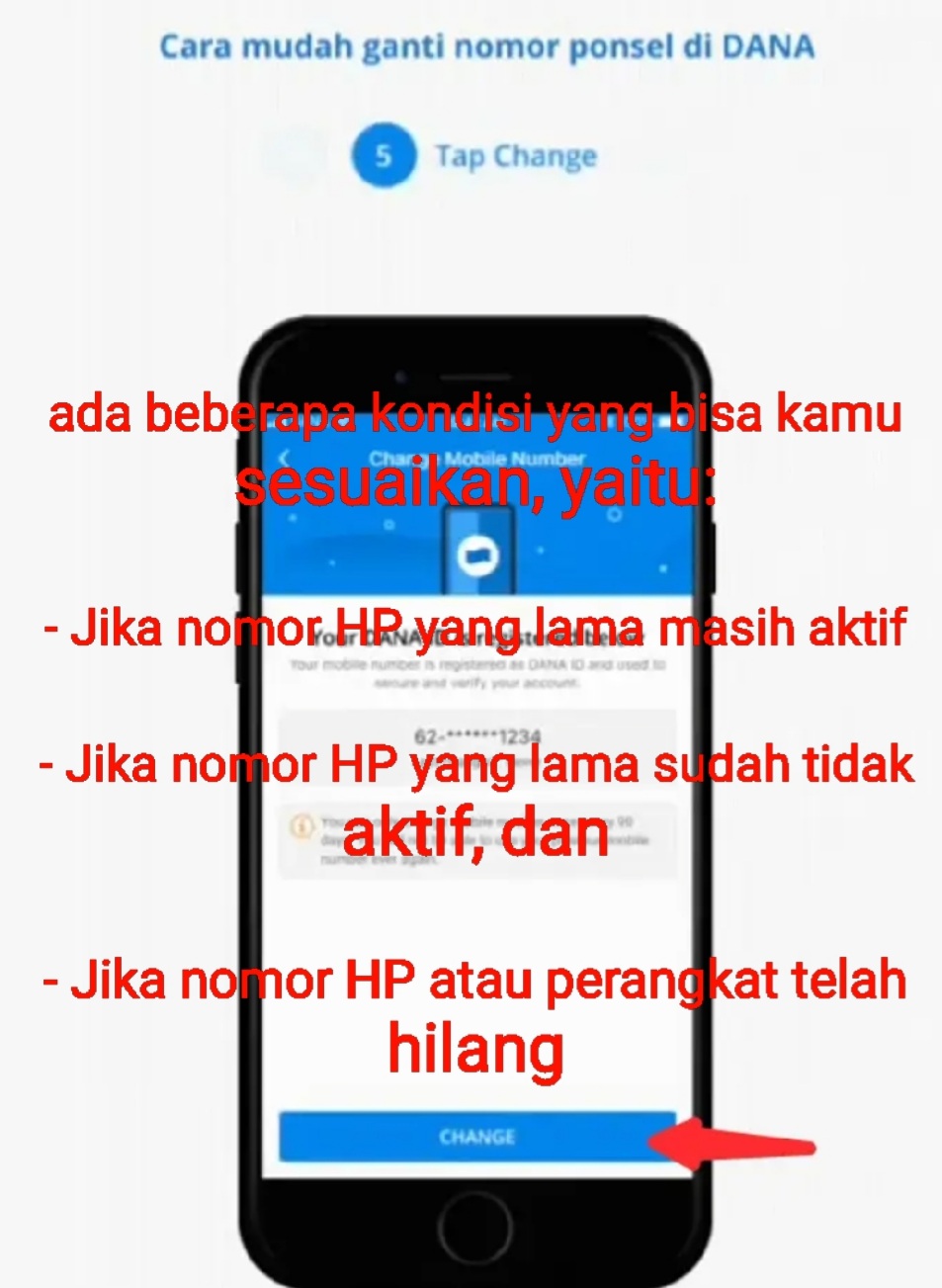 Nomor HP Hilang atau Sudah Tidak Aktif? Begini Cara Ganti Nomor HP yang Terdaftar di Aplikasi DANA