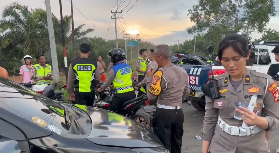 Diserbu Polisi, Puluhan Pelaku Balap Liar Tunggang-langgang Kabur ke Kebun Sawit Takut Ditertibkan