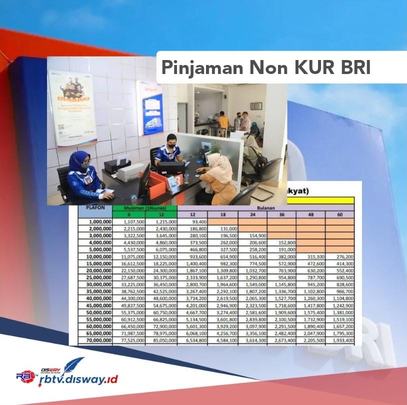 Belum Lolos KUR BRI 2024 Pinjaman Rp 50 Juta? Coba Ajukan Kupedes BRI 2024 Cicilannya Rp 1 Jutaan