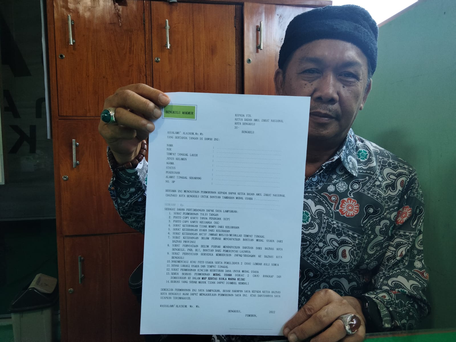 Ada Bantuan Modal Usaha dari Baznas Kota Bengkulu, Ini Cara Mendapatkannya