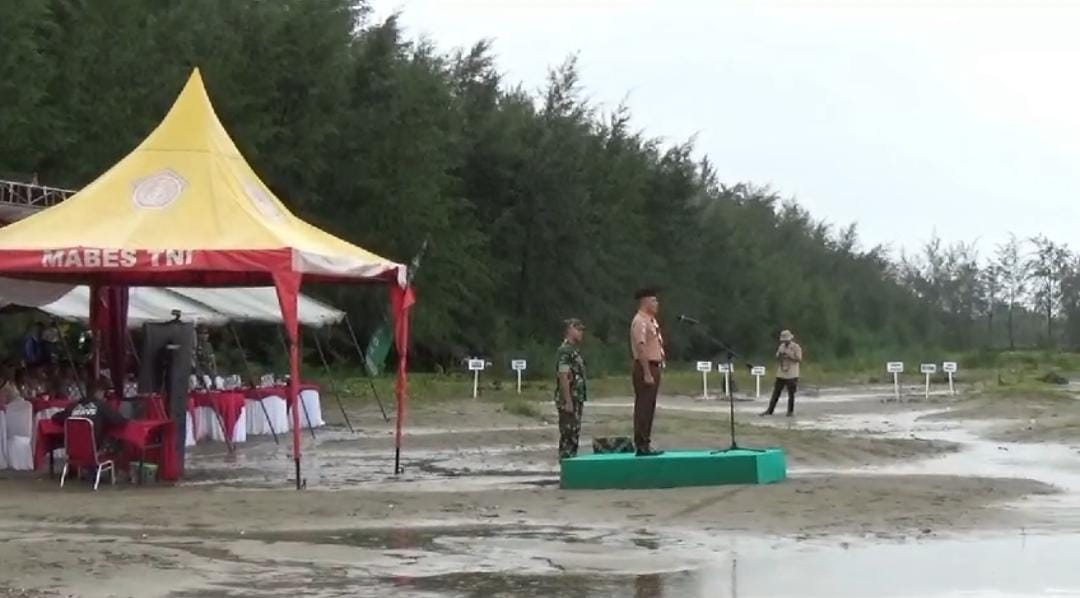 Hujan Gerimis, Danrem 041 Gamas Buka Perkemahan Wira Kartika di Bengkulu Tengah