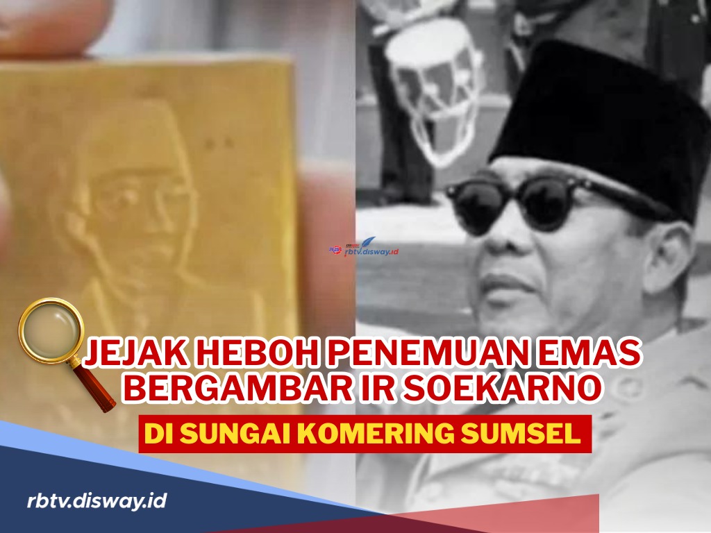 Jejak Heboh Penemuan Harta Karun Emas Bergambar Ir Soekarno di Sungai Komering Sumsel 