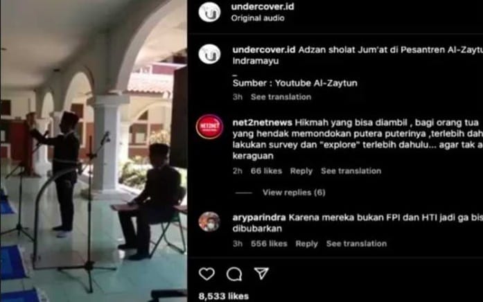 Setelah Heboh Soal Cara Shalat Ied, Kini Adzan Jumat di Ponpes Ini Juga Disorot 