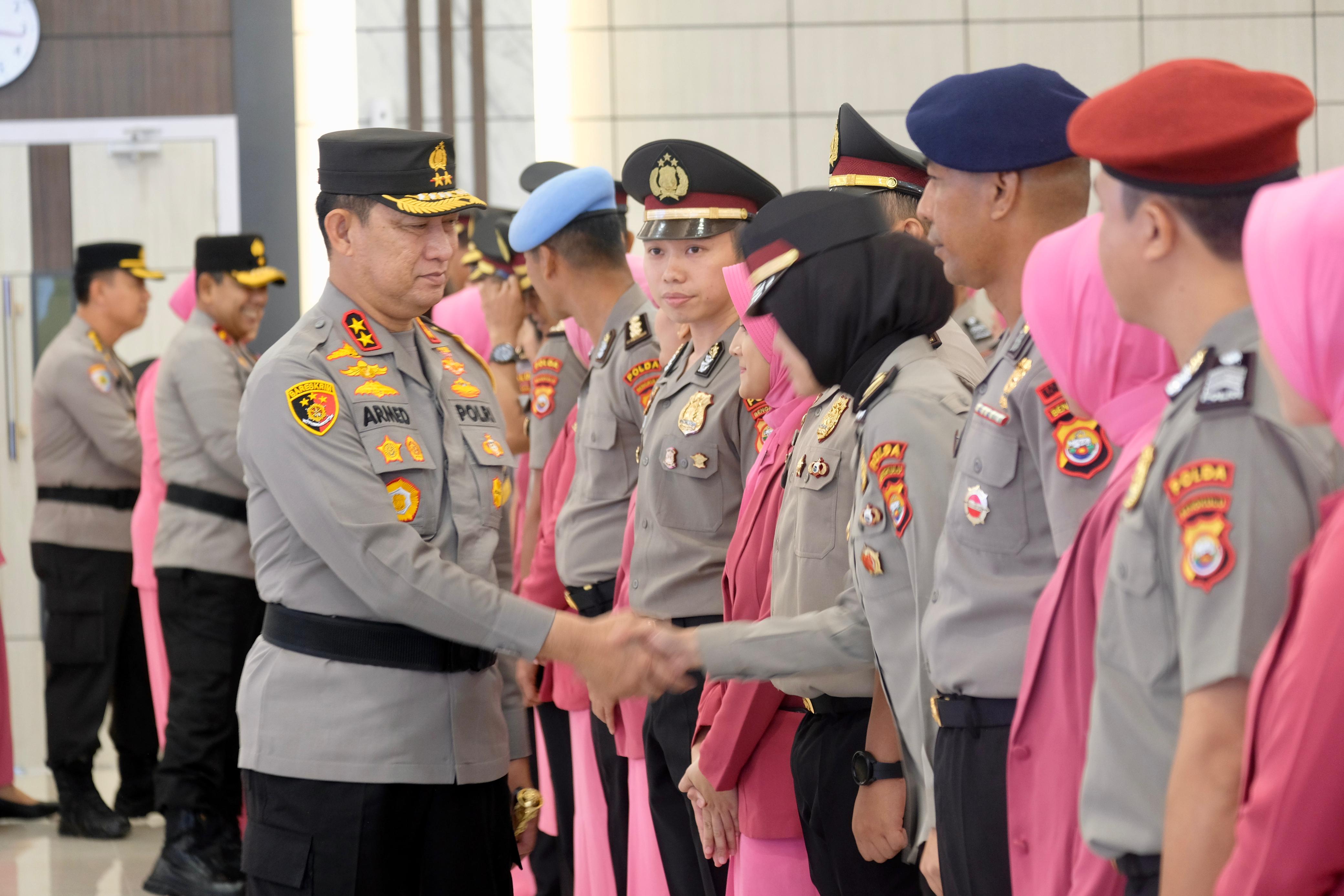 Selamat, 483 Personel Polda Bengkulu dan Jajaran Naik Pangkat, Ini Rinciannya