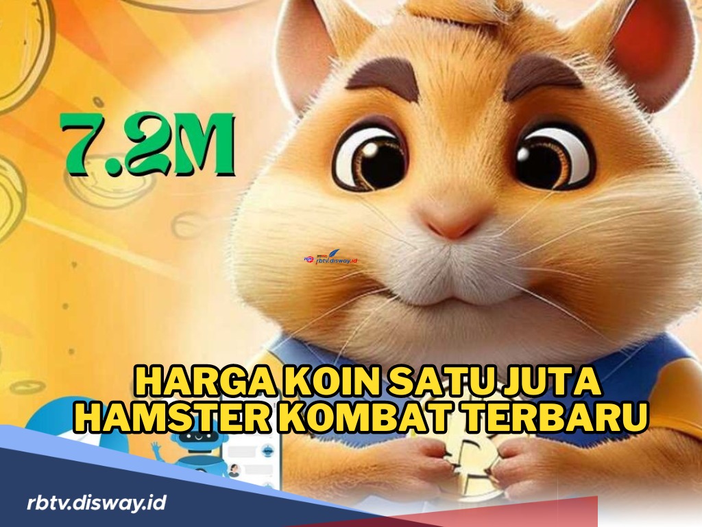 Ini Harga Koin Satu Juta Hamster Kombat Terbaru Bulan Juli 2024, Konversi ke Rupiah