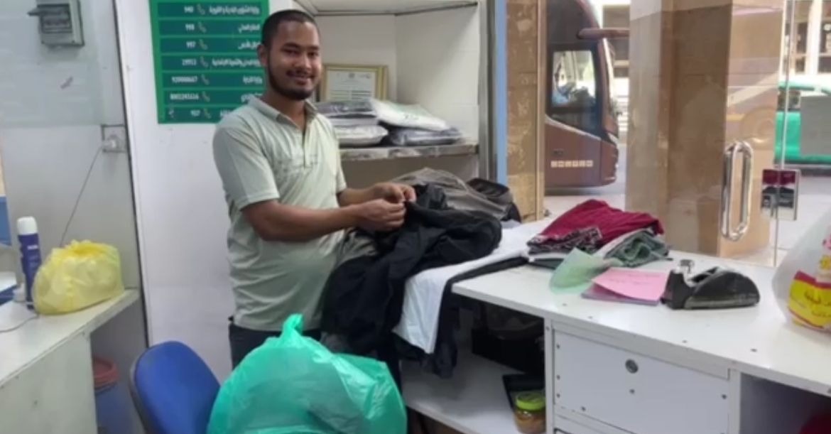 Tak Perlu Pusing Pakaian Kotor, Khusus JCH bisa Laundry Pakaian seharga 15 Riyal per Kilogram