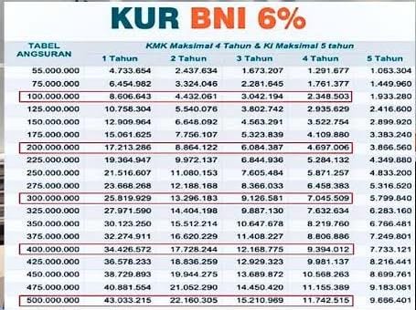 Cara Pengajuan KUR BNI 2024 Secara Online dan Offline, Serta Cicilan Angsuran KUR BNI Pinjaman Rp 20 Juta