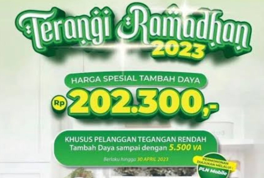 Program Terangi Ramadhan PLN, Ada Diskon Besar-besaran untuk Naik Daya