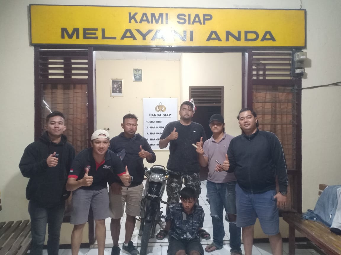 Motor Kehabisan BBM Tidak Luput dari Incaran Pencuri. Pelaku Sempat Menghilang