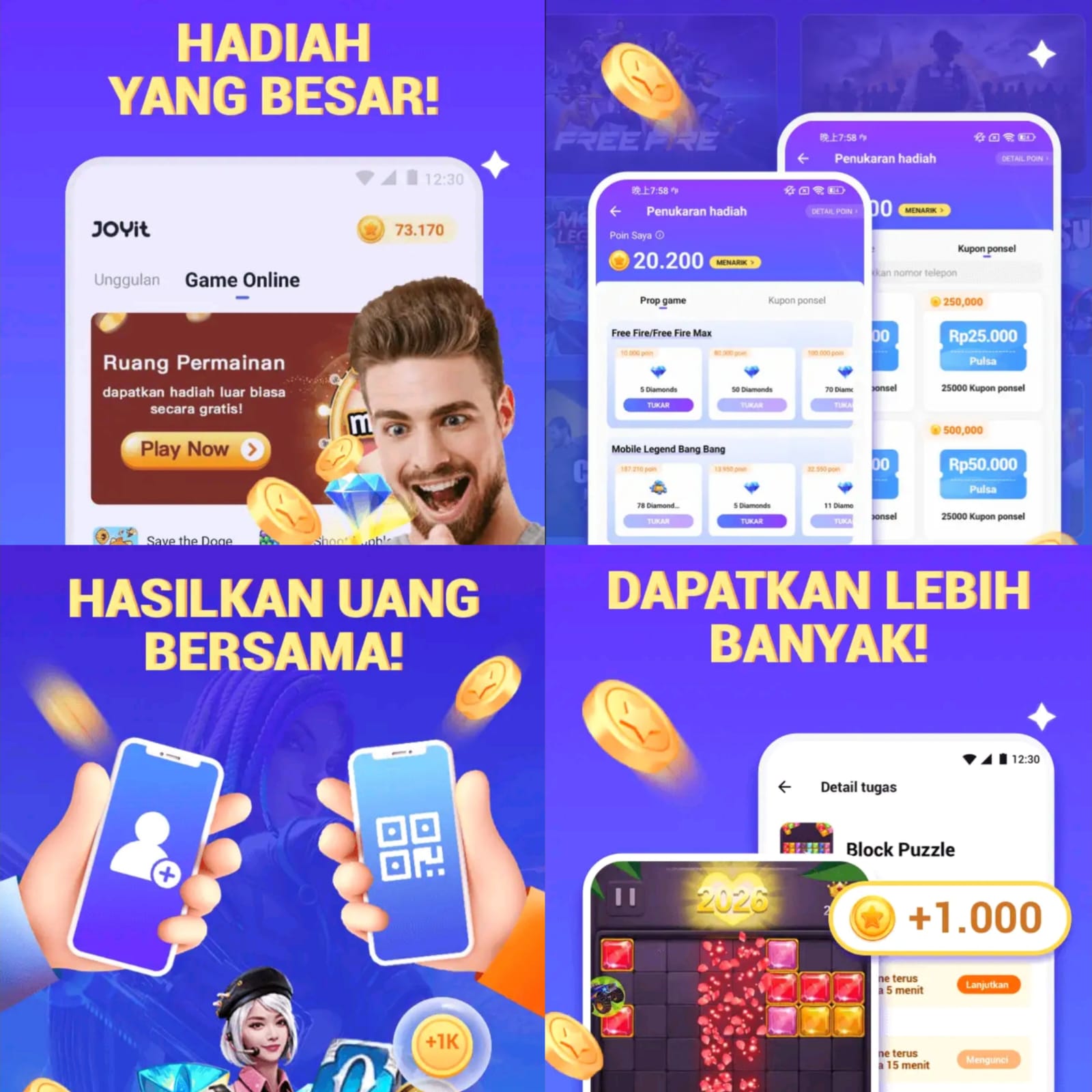 Rezeki Tidak Kemana, Bukan Top Up Apalagi Deposit, Mainkan JOYit Dapat Saldo DANA Rp280 Ribu