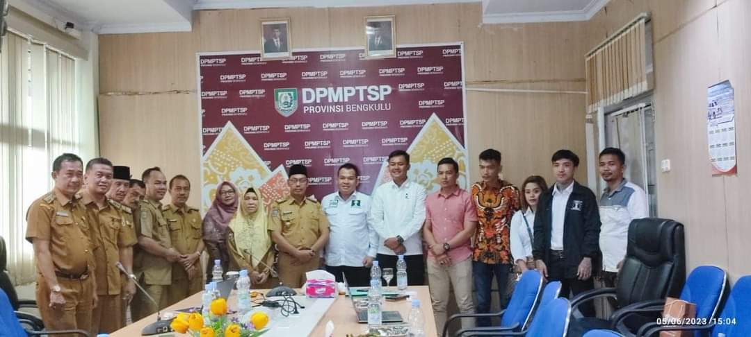 HIPMI Lakukan Penilaian Kinerja DPMPTSP Provinsi Bengkulu, Instruksi Kementerian Investasi dan BKPM