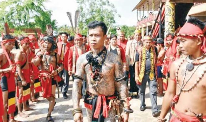 Kesaktian Panglima Jilah, Pemimpin 44.000 Pasukan Merah Dayak yang Sangat Disegani