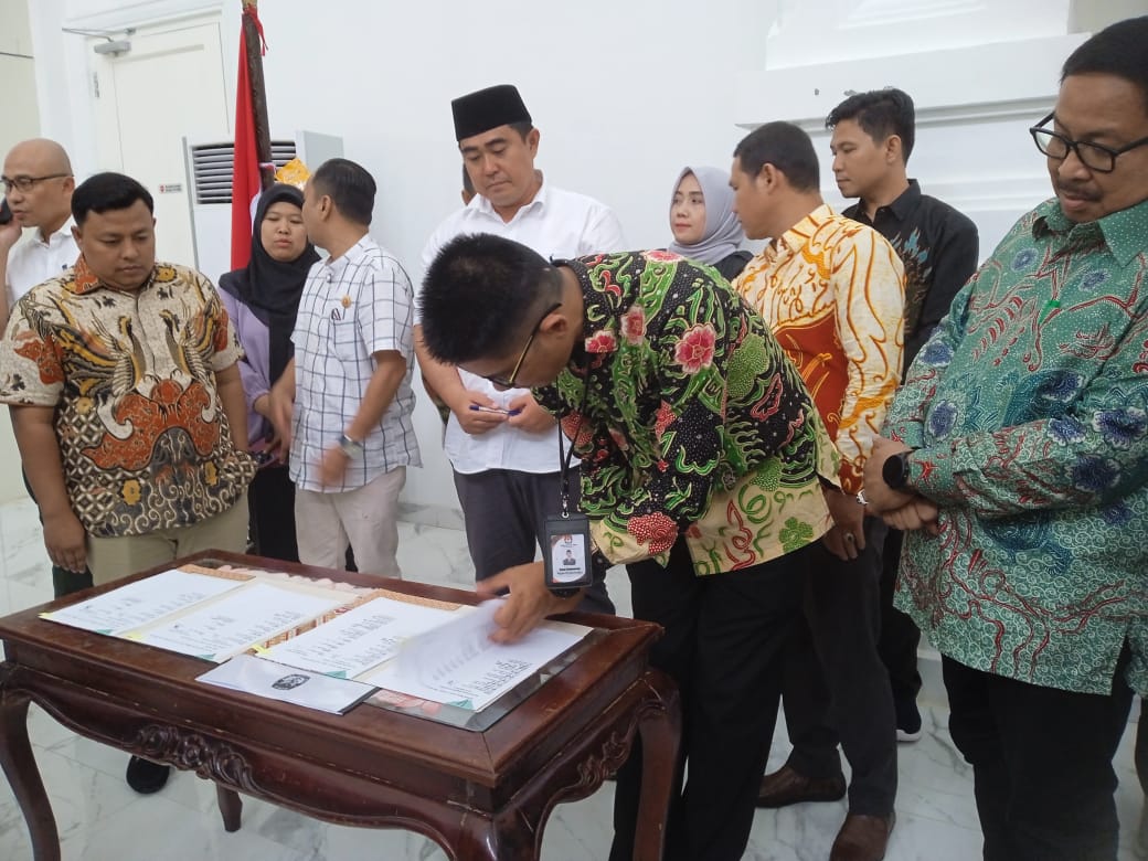 Pemda Kota Bengkulu, KPU dan Bawaslu Teken MoU Dana Hibah Pemilu 2024