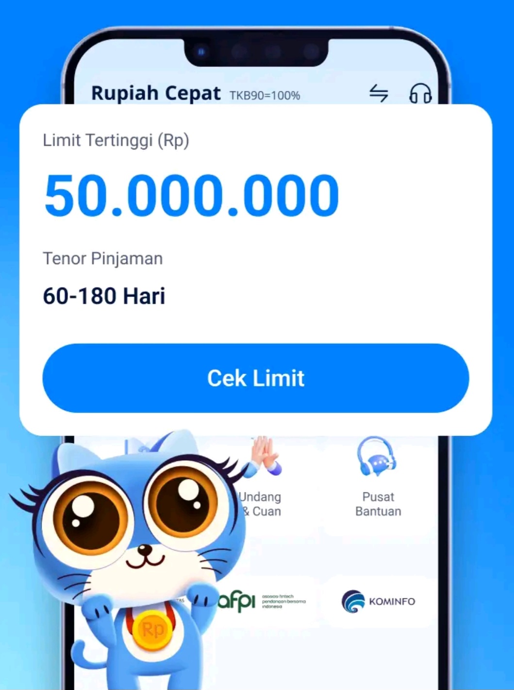 Pinjol Resmi OJK Tanpa Agunan, Pinjam Uang Rp400 Ribu di Rupiah Cepat Angsuran Cuma Rp90 Ribu per Bulan 