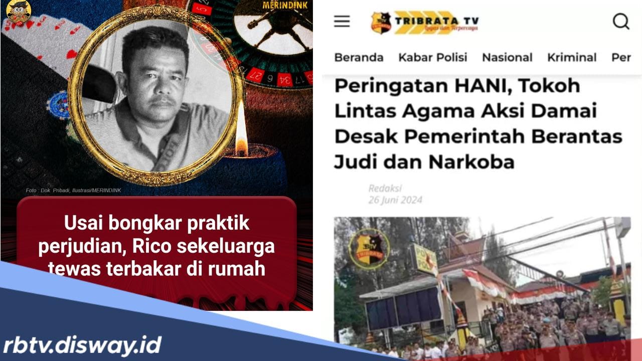 Tulisan Terakhir Wartawan Rico Sempurna Pasaribu Tentang Judi dan Narkoba, Benarkah Jadi Penyebab Kebakaran?