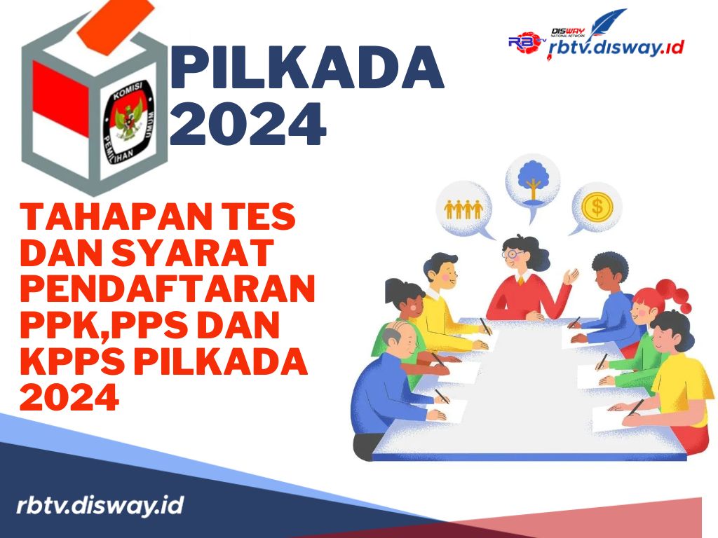 Berikut Tahapan Tes dan Syarat Pendaftaran PPK, PPS, KPPS Pilkada 2024