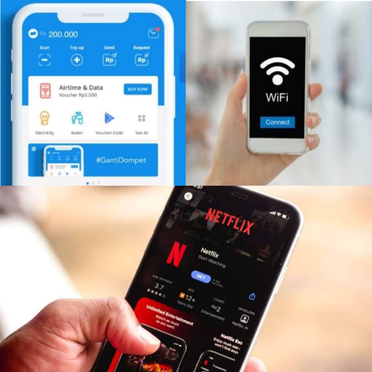 Malas Keluar Rumah, Bayar Tagihan Netflix dan Wifi Indihome Lewat DANA Lebih Praktis, Cukup Pakai HP 