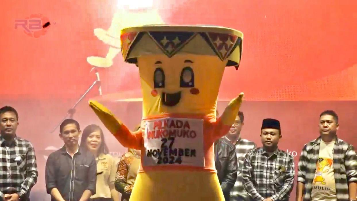 Peluncuran Maskot Pilkada Mukomuko, Kesempatan KPU Sosialisasi Dengan Ribuan Massa