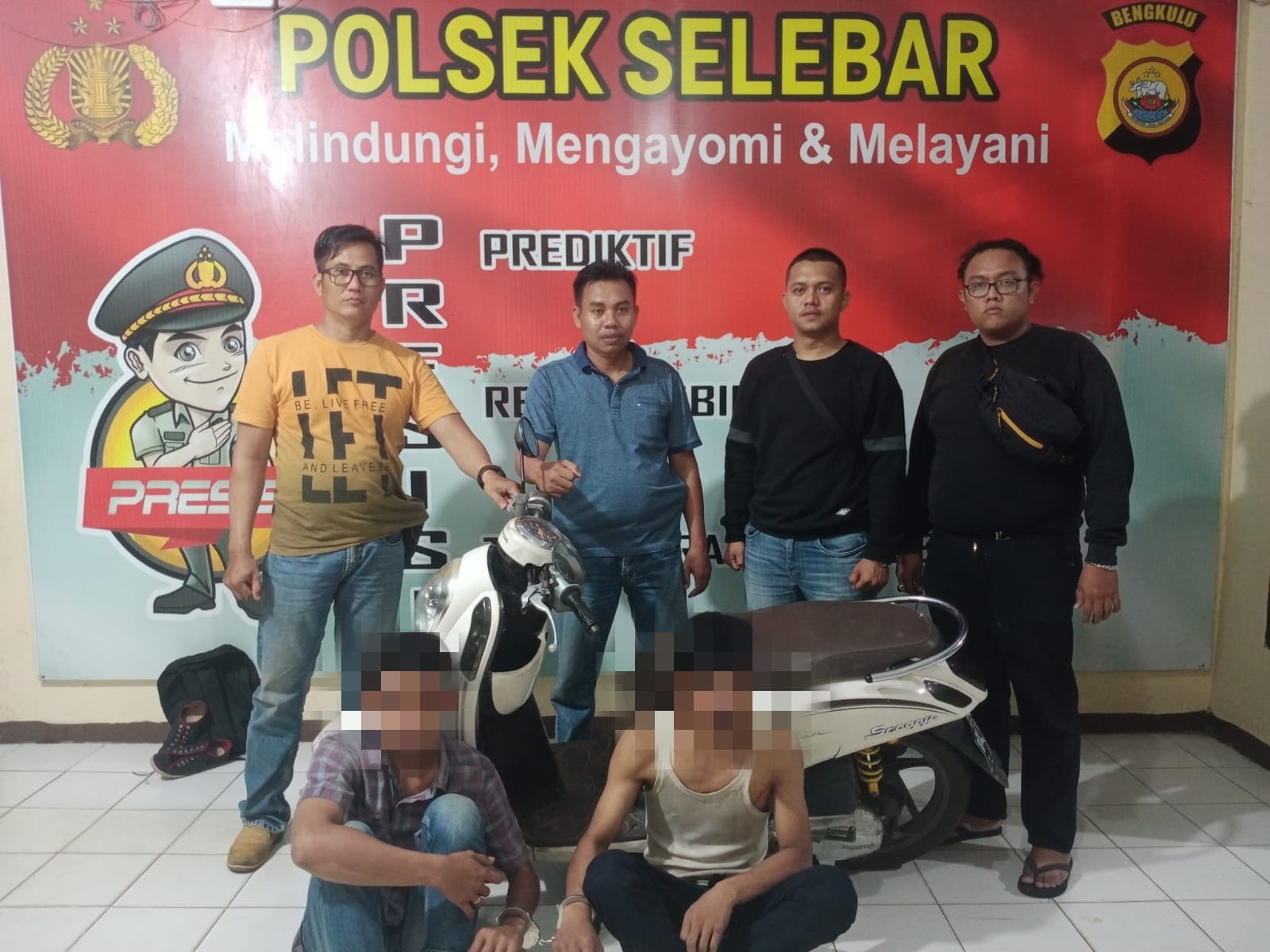 Kepergok Pemilik Rumah, 2 Pencuri Motor Ditangkap Warga