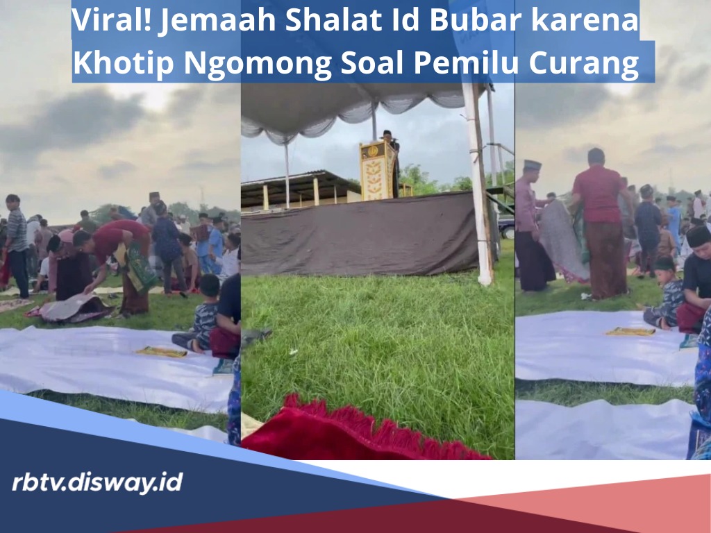 Viral! Jemaah Shalat Id Bubar karena Khatib Ngomong Soal Pemilu Curang, Ketahui 5 Fakta-faktanya