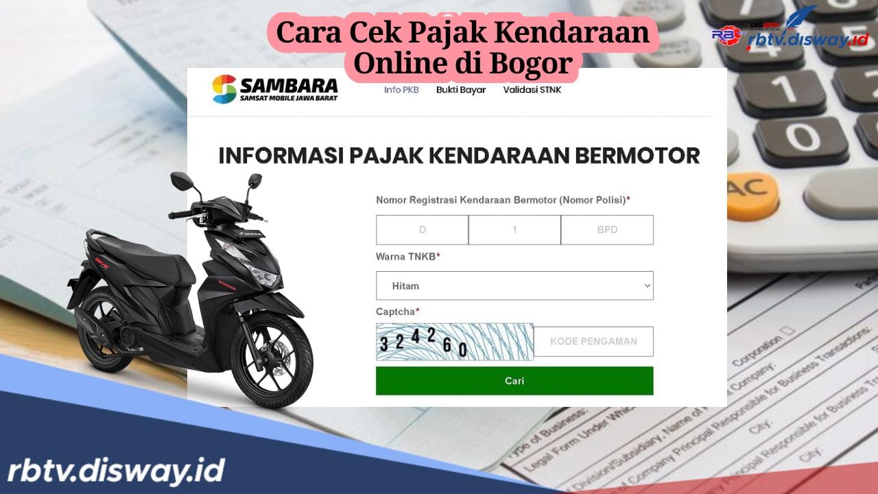 Bagaimana Cara Cek Pajak Kendaraan Secara Online di Bogor? Bisa via Website dan SMS