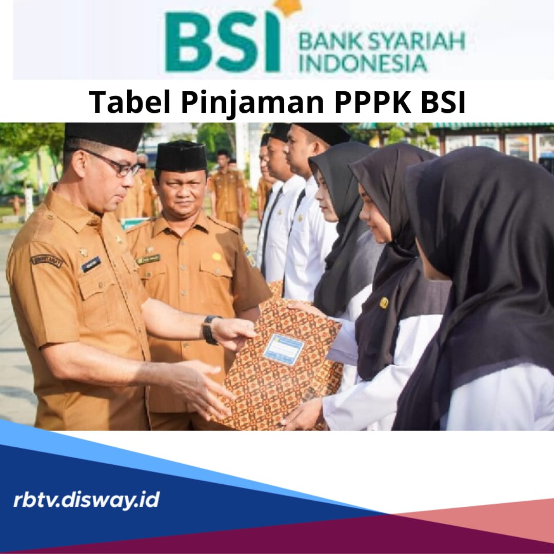 Tabel Pinjaman PPPK BSI Rp50 Juta Jangka Waktu Angsuran Maksimal 5 Tahun, Segini Cicilannya