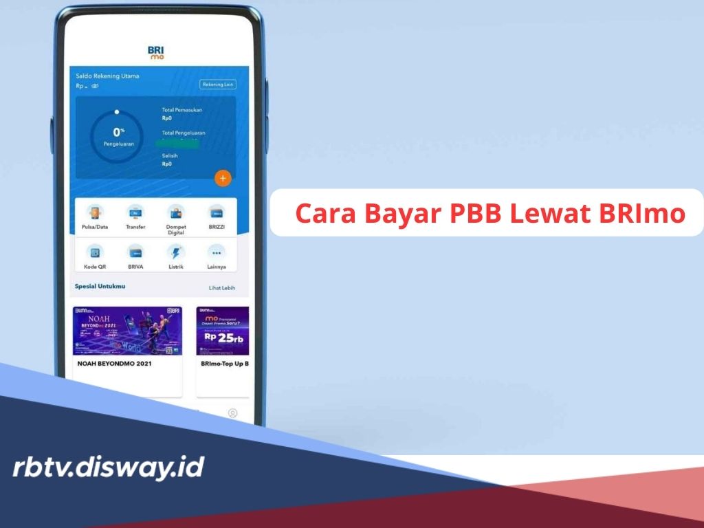 Cara Bayar PBB Lewat BRImo, Mudah Cukup Lewat HP, Simak 8 Langkah Pembayaran dan Syaratnya