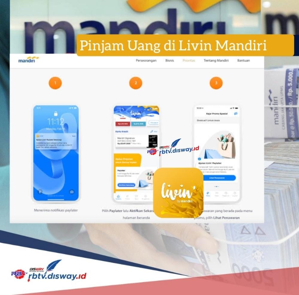 Cara Pinjam Uang di Livin Mandiri, Pinjaman Rp 2 Juta Cair Tanpa Ditunda, Syaratnya Punya KTP atau SIM