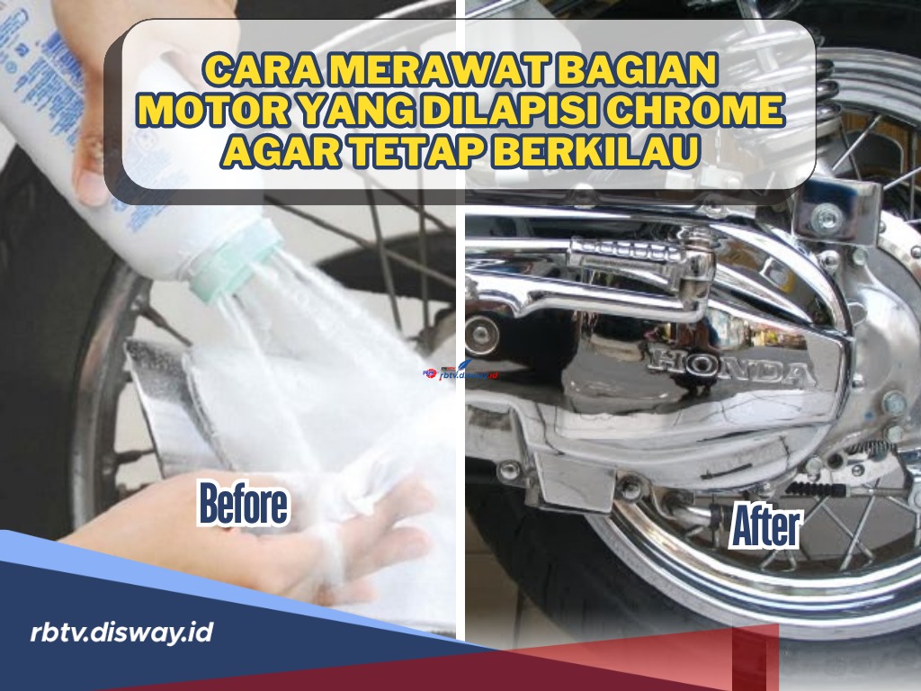 Belum Tahukan Bedak Bayi Bisa untuk Merawat Bagian Motor yang Dilapisi Chrome? Begini Caranya