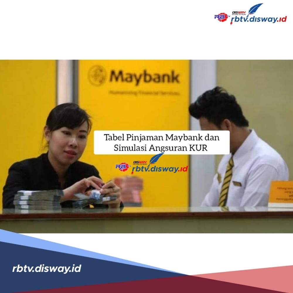 Tabel Pinjaman Maybank, Simak Simulasi Angsuran Rp 50 Juta dan Syarat Pengajuan KUR di Sini