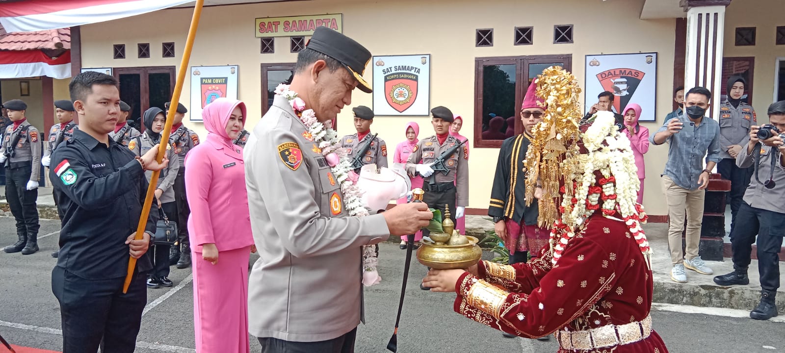 Kapolda Datang, Personel Polres Kepahiang Main Musik Dhol