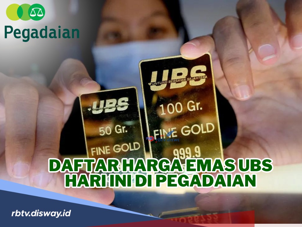 Melorot Lagi! Cek Daftar Harga Emas UBS Hari Ini di Pegadaian 17 Maret 2024