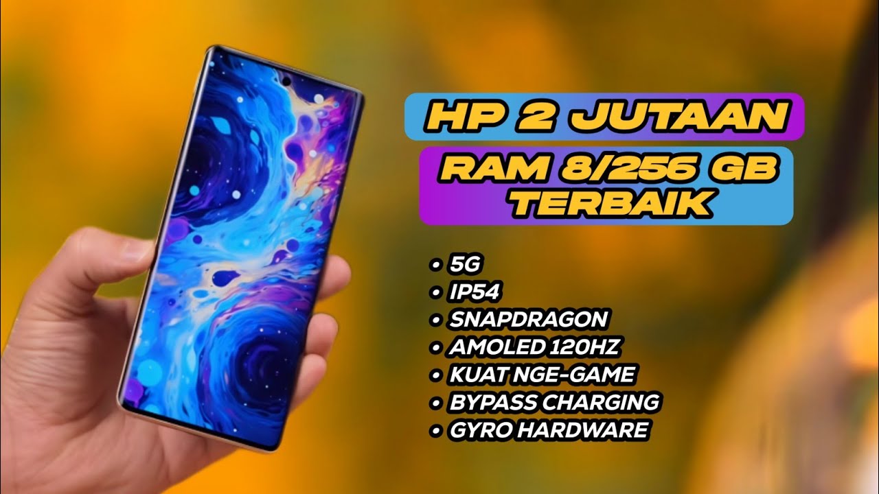 Smartphone Harga Rp2 Jutaan Terbaik 2024 dengan RAM 8GB dan Memori 256 GB