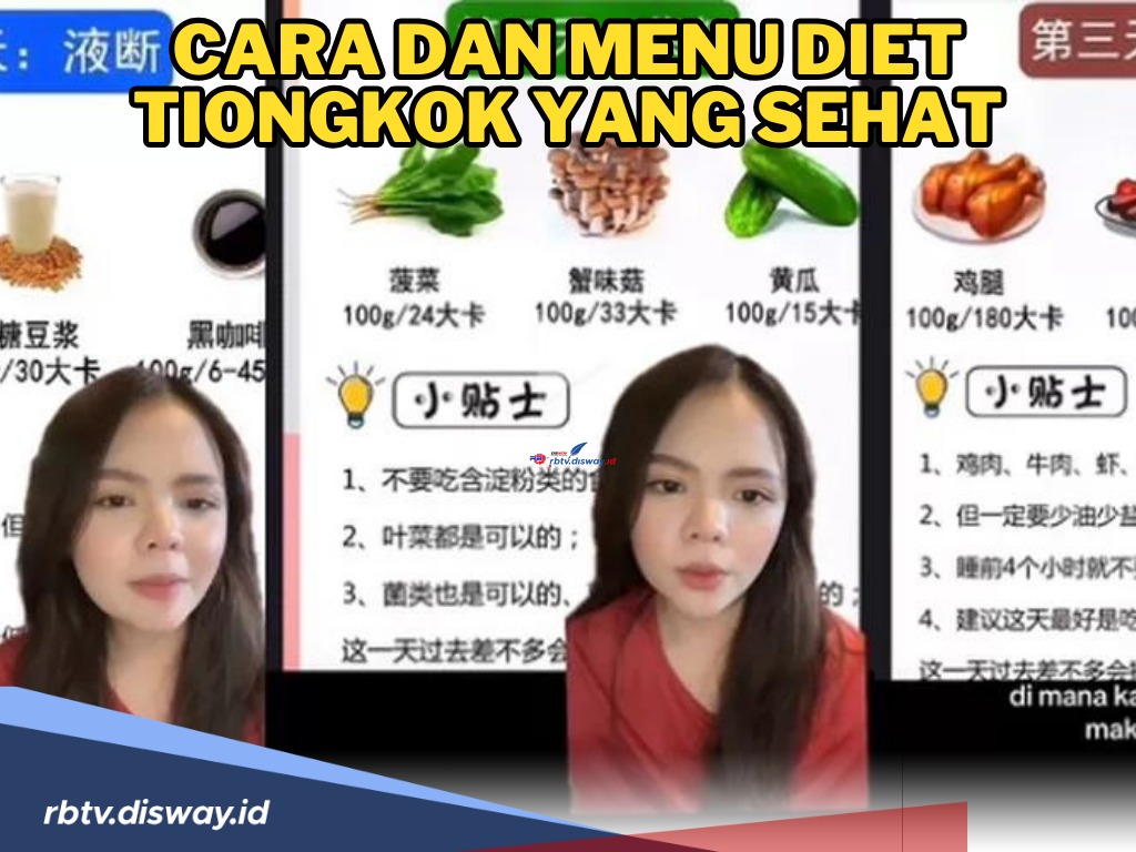 Mau Coba Diet Tiongkok yang Lagi Trending, Simak Ini Cara dan Menu Diet Tiongkok yang Sehat