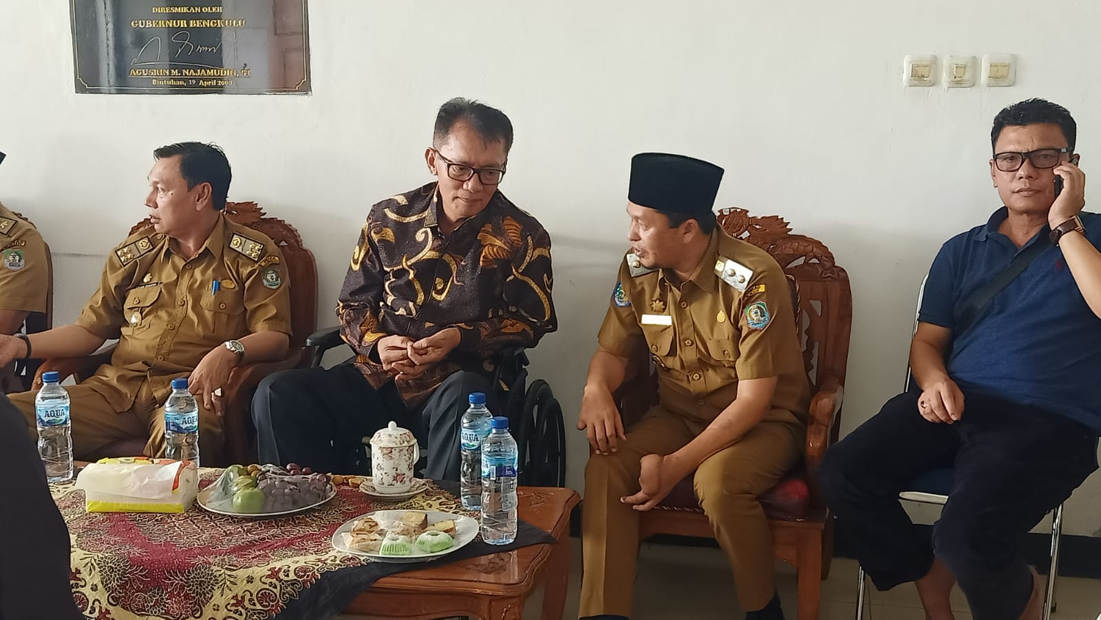 Mulai Pulih, Lismidianto Kunjungi Sekretariat Pemda Kaur