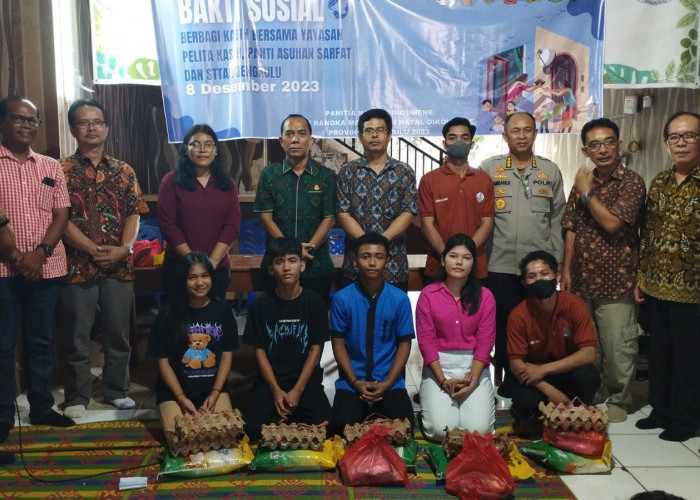 Wujud Kasih Perayaan Natal 2023, Panitia Natal Oiukemene Bengkulu Salurkan Bansos  dan Gelar Aksi Donor Darah