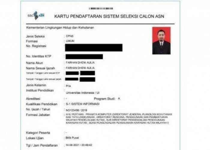 Cara Buat Akun SSCASN Untuk Daftar CPNS 2024, Serta Cek Formasi CPNS 2024 di Akun Resmi SSCASN