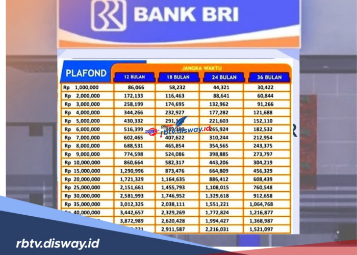 Tabel KUR BRI 2024 200 Juta, Proses Cair Cepat dan Cicilan hanya Rp 3,8 Juta Per Bulan