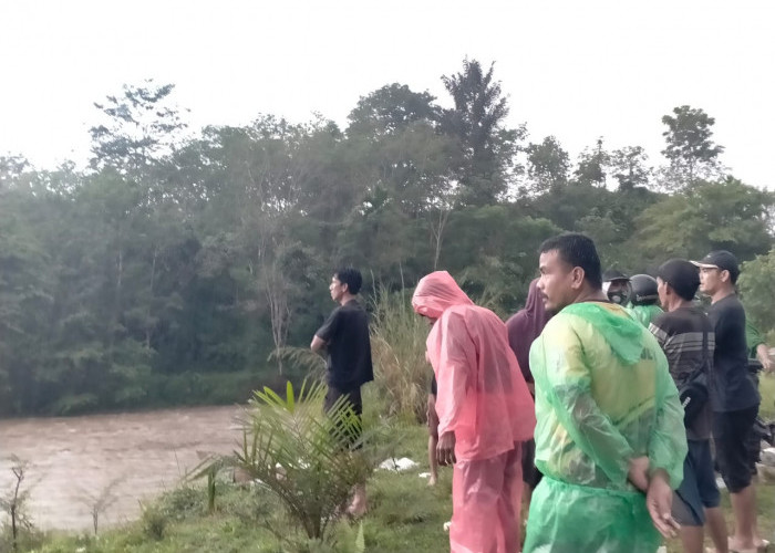 Seorang Lansia di Desa Lubuk Jale Bengkulu Utara Hanyut Terseret Air Bah Saat Sebrangi Sungai Nakai