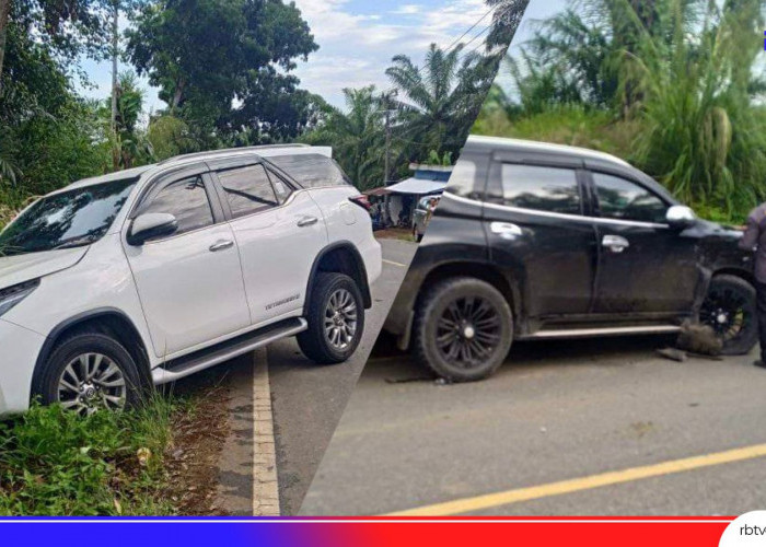 Begini Kondisi Mobil Wabup Setelah Tabrakan dan Terperosok Dalam Siring 