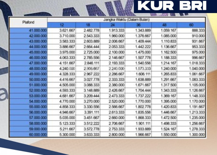 KUR BRI 2024, Petani hingga Nelayan Bisa Pinjam Sampai 4 Kali, Ini Tabel Angsuran Plafon Rp 100 Juta