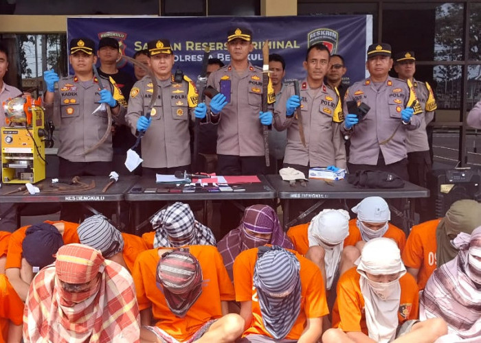 Gerak Cepat Polisi 16 Pelaku Begal Ditangkap, Mayoritas Pelajar, Perburuan Pelaku Masih Berlanjut