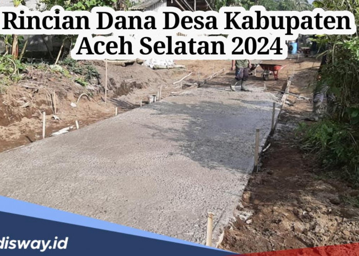 Rincian Dana Desa di Kabupaten Aceh Selatan Tahun 2024, dari 260 Desa Adakah yang Dibawah Rp 500 Juta?